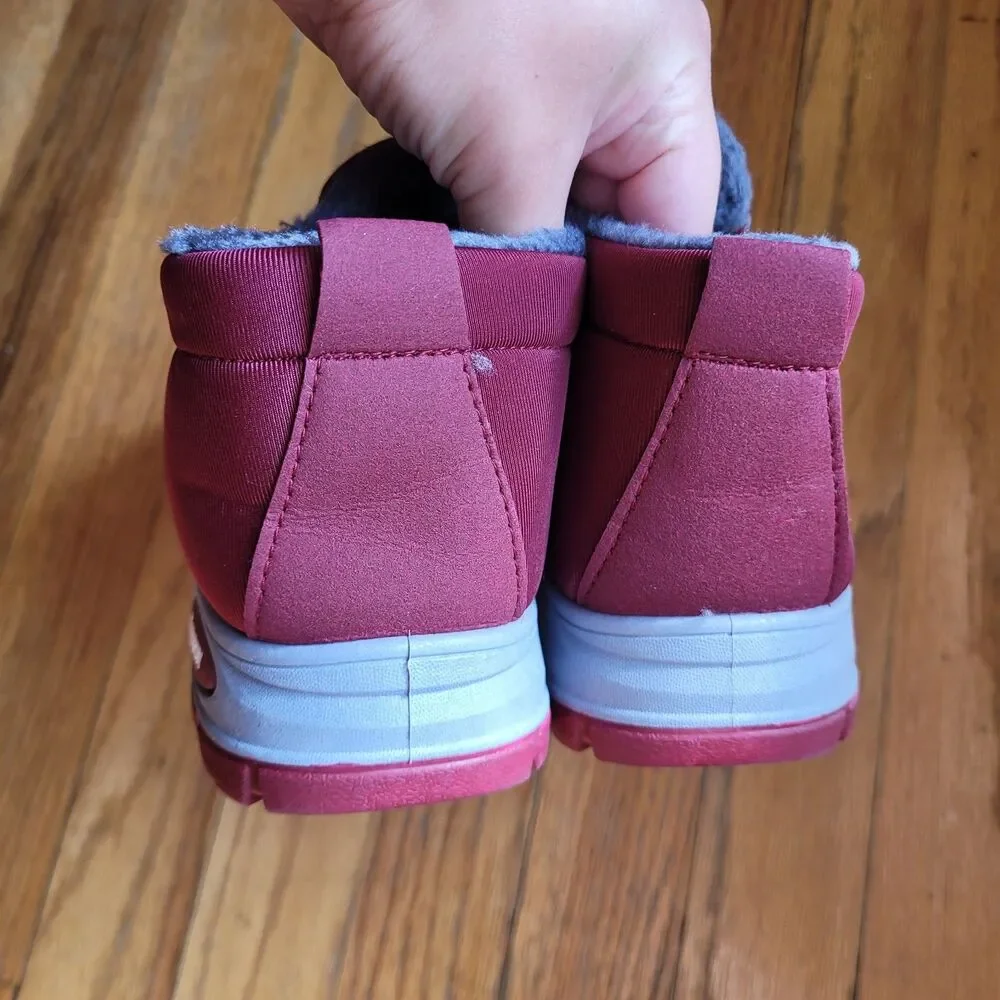 Burgundy Slip On Sneakers Size 36 (US 5.5-6) Women's Shoes New Without Box NWT